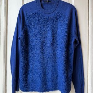 Tibi Blue Textured Sweater
